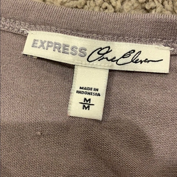 Purple tie up shirt - Picture 3 of 3